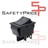 INTERRUPTOR 4 PIN ON OFF NEGRO 220V RECTANGULAR KCD4 SPST 16A 220V