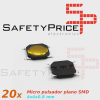 20x Micro pulsador plano SMD 4x4x0,8mm SPST NO
