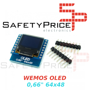 Modulo Shield OLED 0.66” 64x48 para WeMos D1 mini WiFi ESP8266 i2c