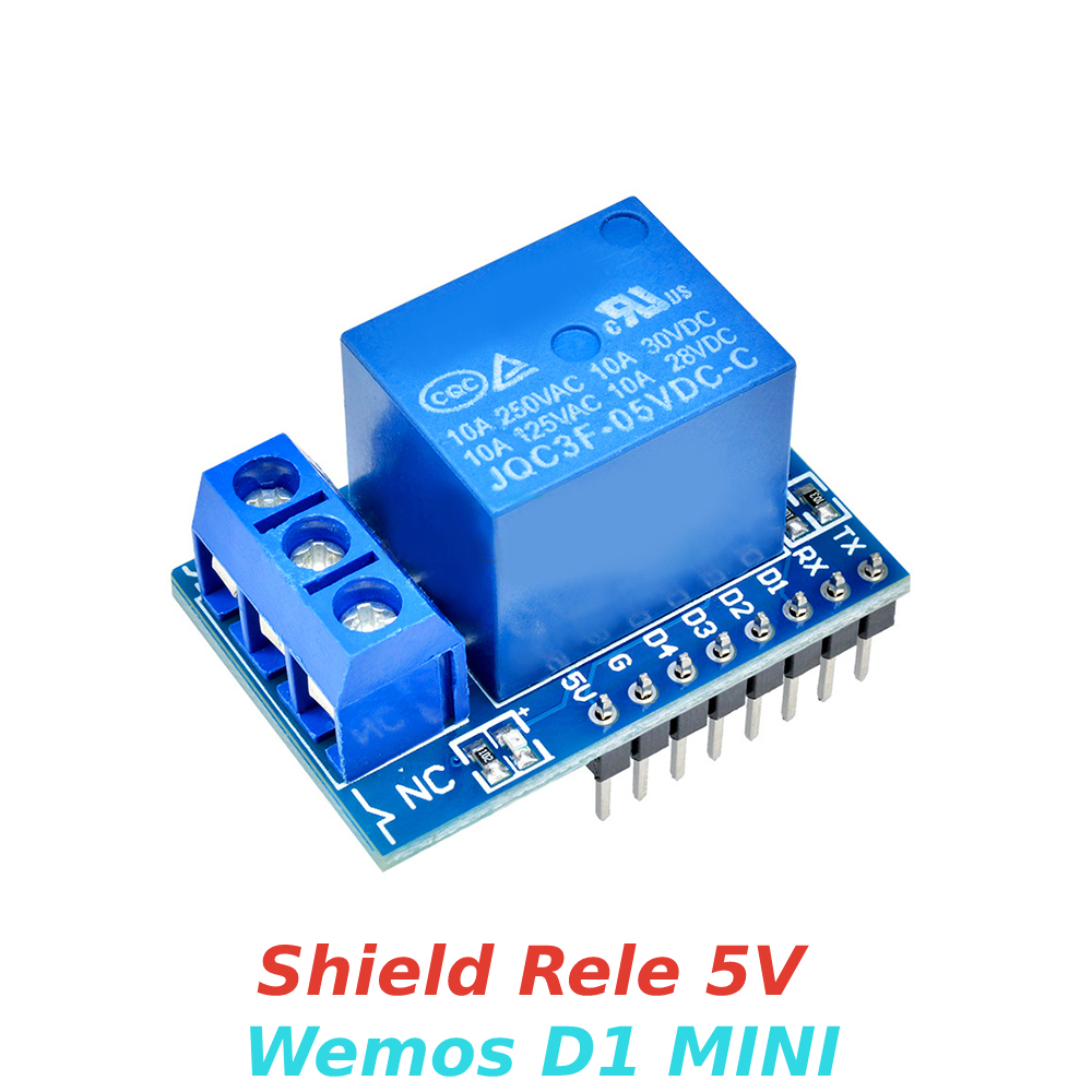 Modulo Shield Rele 5V para WeMos D1 mini WiFi ESP8266