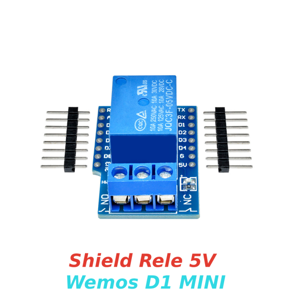 Modulo Shield Rele 5V para WeMos D1 mini WiFi ESP8266