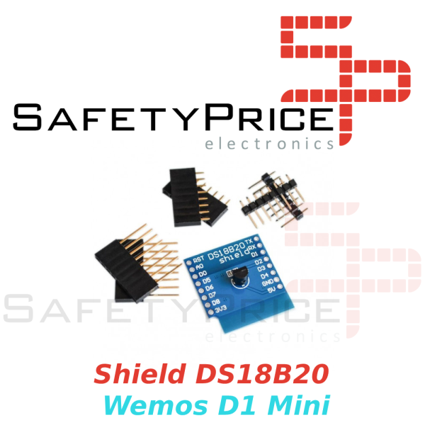 Modulo Shield temperatura DS18B20 para WeMos D1 mini