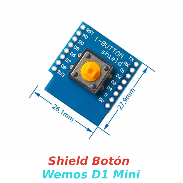 Modulo Shield Boton interruptor para WeMos D1 mini
