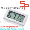 Termohigrometro termometro higrometro digital temperatura y humedad Blanco