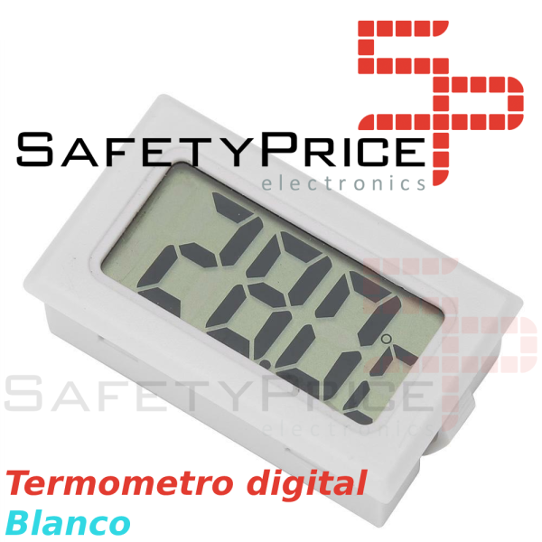 Termometro digital temperatura lcd nevera congelador exterior Blanco