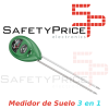 Medidor de Suelo 3 en 1, Medidor Humedad, PH, Iluminancia, no requiere bateria