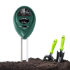 Medidor de Suelo 3 en 1, Medidor Humedad, PH, Iluminancia, no requiere bateria
