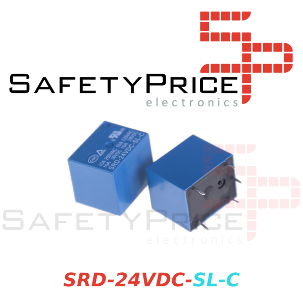Rele 24v 10A SPDT - SRD-24VDC-SL-C