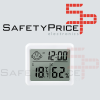 Termometro Digital LCD 4 en 1 temperatura humedad calendario confort Blanco