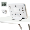 Termometro Digital LCD 4 en 1 temperatura humedad calendario confort Blanco