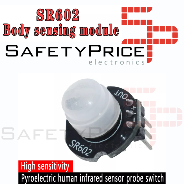 Modulo Detector movimiento Sensor infrarrojo piroelectrico PIR MH-SR602 SR602