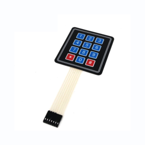 TECLADO MEMBRANA 3×4 teclas con adhesivo – Matrix Keypad Keyboard Key Arduino
