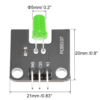 Modulo emisor de luz LED para Arduino microcontrolador de 5 mm Verde