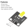 Modulo emisor de luz LED para Arduino microcontrolador de 5 mm Amarillo