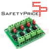 Modulo Optoacoplador Placa de Aislamiento de 4 Canales PC817 3.6-24VDC