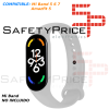 Correa Repuesto Pulsera Goma Brazalete Compatible Mi Band 7 6 5 Amazfit 5 Gris