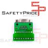 Adaptador conector DB9 Macho socket con terminales tornillos serie RS-232 PCB