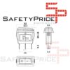 Interruptor basculante SPST impermeable 3 pines 2 posiciones Led ROJO KCD3-101NW