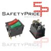 INTERRUPTOR BASCULANTE DOBLE SPDT 6 PINES Y 2 POSICIONES ON-OFF CON LED KCD8