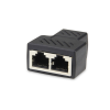 Adaptador de cable Ethernet RJ45 divisor de cable 1 en 2 Dual CAT 5/CAT 6 LAN