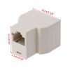 Adaptador de cable Ethernet RJ45 divisor de cable 1 en 2 CAT 5/CAT 6 LAN