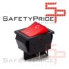 INTERRUPTOR 4 PIN ON OFF CON LUZ ROJO 220V RECTANGULAR KCD4 SPST 16A 220V