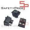 INTERRUPTOR 4 PIN ON OFF NEGRO 220V RECTANGULAR KCD4 SPST 16A 220V