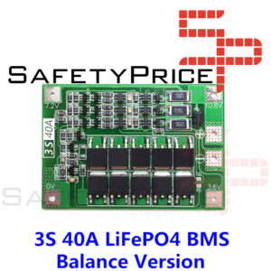 BMS 3s 40A (Balance edition) Modulo proteccion bateria litio 18650 12.6V