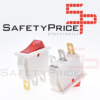 Interruptor basculante SPDT 3 pines y 2 posiciones On-off con LED KCD3 Blanco