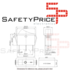 Interruptor basculante SPDT 3 pines y 2 posiciones On-off con LED KCD3 Blanco
