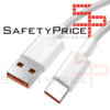 Cable de Carga/Datos USB-C Carga Rapida Compatible Turbo Charge Blanco 7A 1m