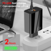 Cargador GaN carga rapida 65 W Puerto dual PD / Carga rápida 3.0 QC3.0