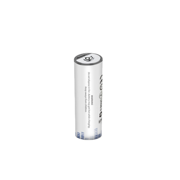 2x Pila Batería de litio recargable por USB Tipo C 1.5v AA 2200mAh