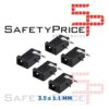 5X CONECTOR DC JACK HEMBRA 3,5 x 1,1 MM
