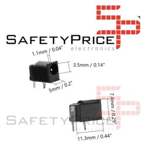 5X CONECTOR DC JACK HEMBRA 3,5  x 1,1 MM