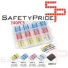 300 pcs Anillo de soldadura sin crimpado tubo termorretráctil Resistente