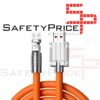 Cable de silicona liquida de carga super rapida de 120 W 6A MicroUSB giratorio