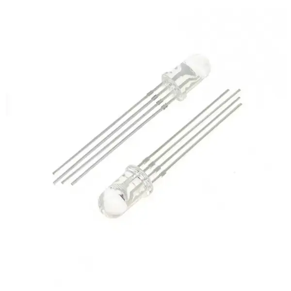 10x Diodo Led RGB 5mm 4 pines tricolor Catodo comun pin multicolor - Imagen 2