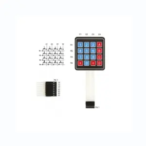 Teclado Membrana 4×4 16 Teclas – Matrix Keypad Keyboard Key Arduino Electronica
