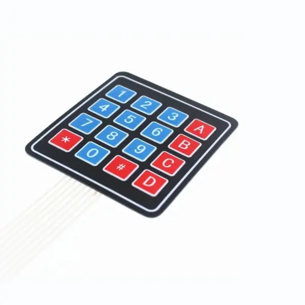 Teclado Membrana 4x4 16 Teclas - Matrix Keypad Keyboard Key Arduino Electronica - Imagen 3