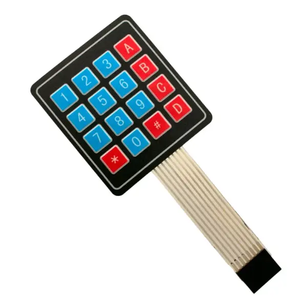 Teclado Membrana 4x4 16 Teclas - Matrix Keypad Keyboard Key Arduino Electronica - Imagen 5