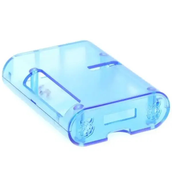 Carcasa Raspberry Pi 2 & 3 Azul Transparente