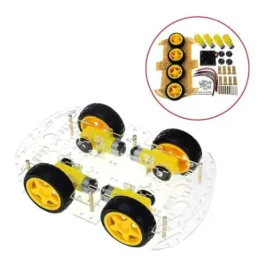 Chasis Robot Smart Car 4wd Coche 4 Ruedas Robotica Arduino