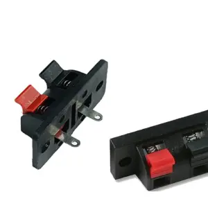 2x Borne terminal stereo para altavoz
