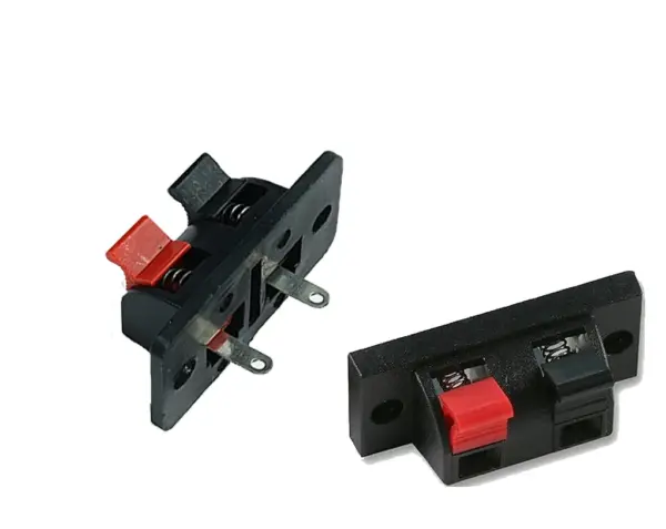2x Borne terminal stereo para altavoz
