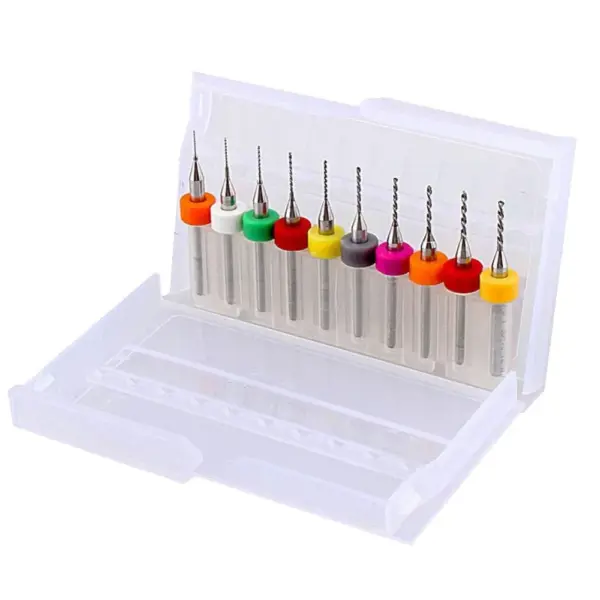 Kit 10 Micro Brocas 0.3 - 1.2 Mm Boquilla Nozzle Reprap 3d - Imagen 2