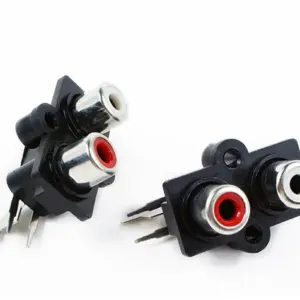 2x conector RCA hembra montaje en panel