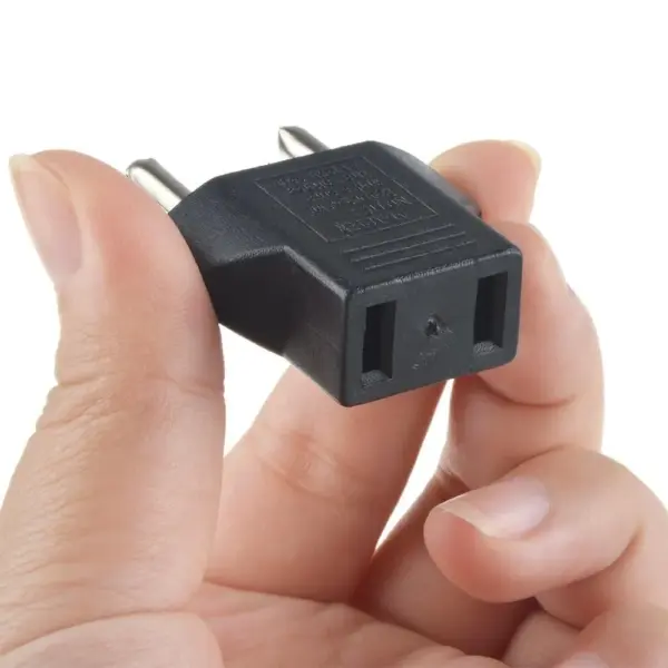 Adaptador Enchufe Corriente Americano Us A Eu Europeo - Imagen 4