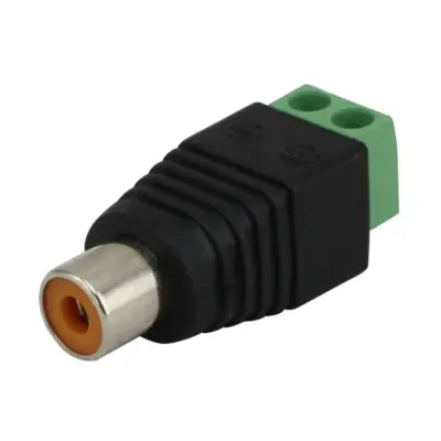 2x Adaptador Conector RCA Hembra aereo para audio o video