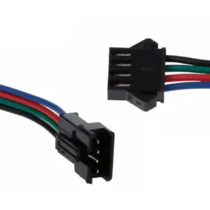 5x Pareja De Conectores Jst Sm 4 Pin Macho Hembra 150mm Baterias Lipo Nimh